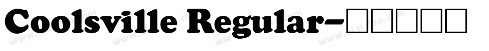Coolsville Regular字体转换